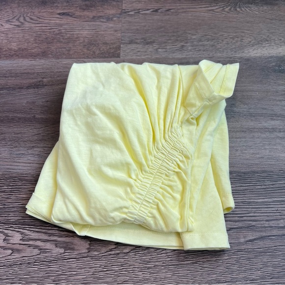 Universal Thread Butter Yellow Ruched Women's Dress - Picture 7 of 7